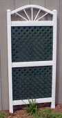 Sunburst Trellis with Green Lattice