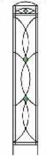 Silver Noble Trellis 6"" x 37.5""