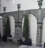 Green Double Arch Trellis