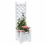 Lexington Pine Trellis Planter 16 Inch White
